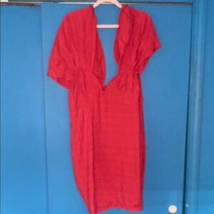 Elegant Red Women's Dress from Pretty Little Thing